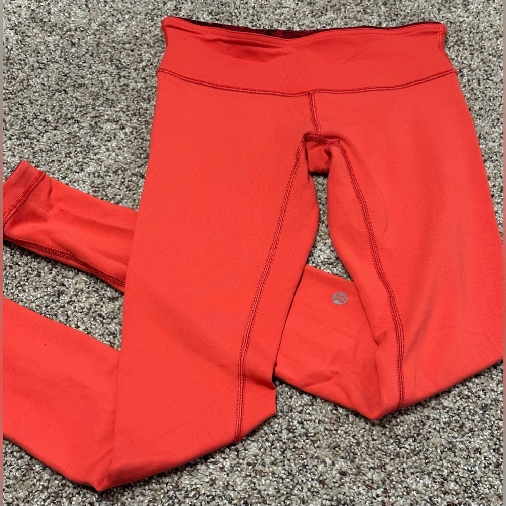 π LULULEMON Leggings - Rust Orange/Red (π - Picture 7 of 10